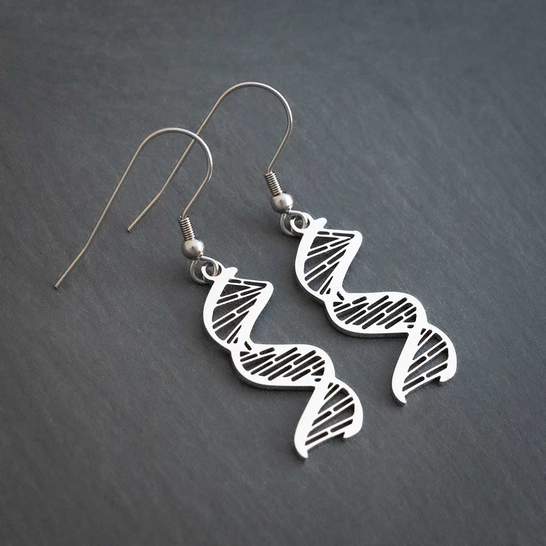 Dna double hot sale helix earrings