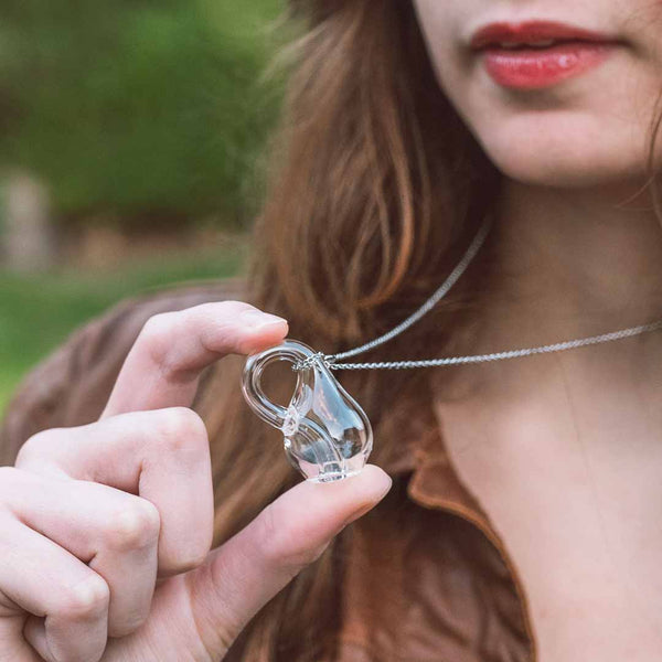 3D Printable Klein Bottle Earring by Bertan Atamer