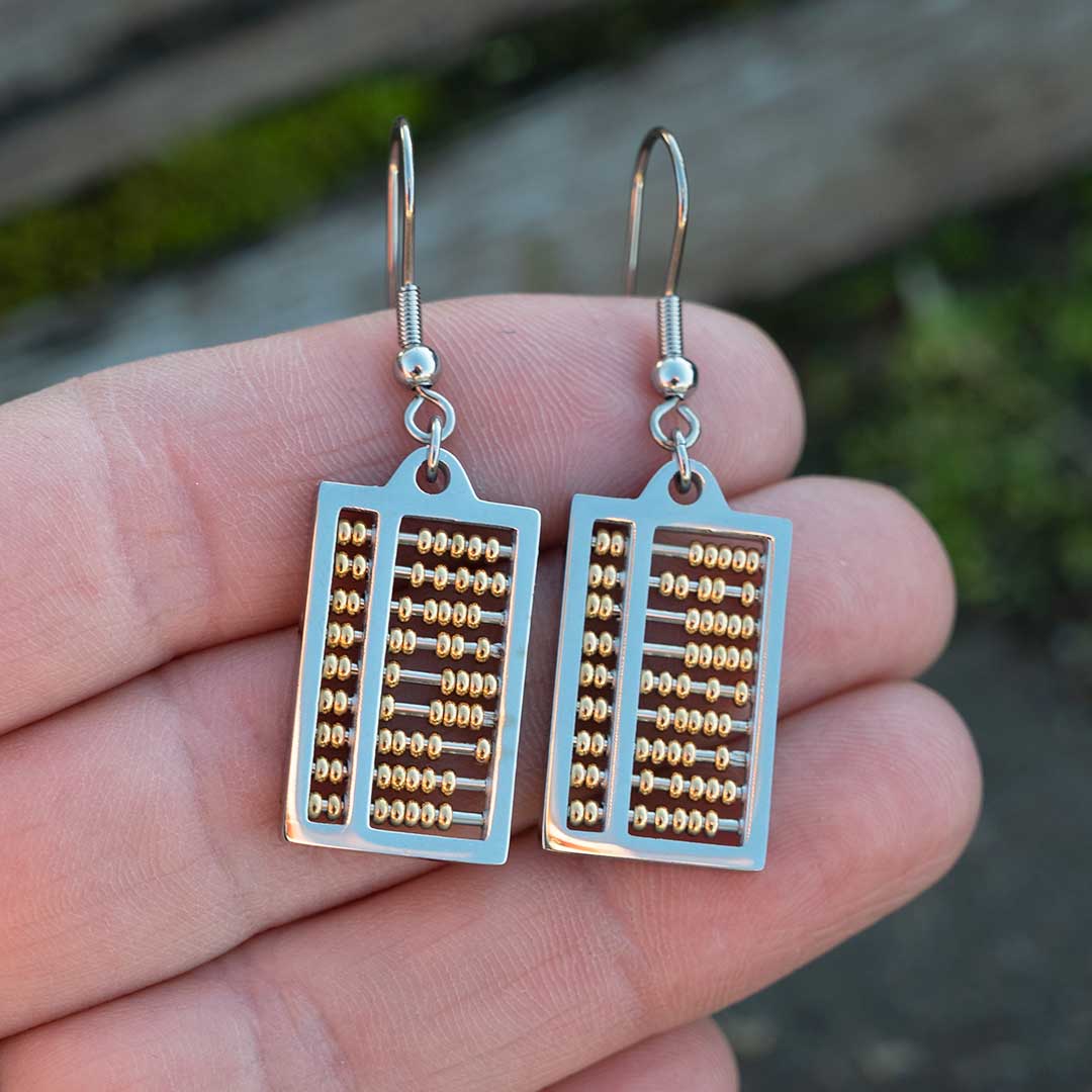 Abacus Earrings - Math Jewelry | Boutique Academia